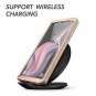 Samsung Galaxy Note 9 Case Built In Screen Protecttor Heavy Duty Rose Gold Pink