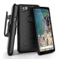 Google Pixel 2 XL Case Rubberized Holster Belt Clip Secure Fit Non Slip Black