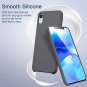 iPhone XR Soft Case Liquid Silicone Cover Perfect Grip Drop Protection Gray