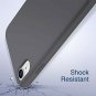 iPhone XR Soft Case Liquid Silicone Cover Perfect Grip Drop Protection Gray