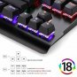 Backlit Waterproof Gaming Keyboard Mechanical Mechanical Anti-ghosting Black