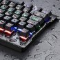 Backlit Waterproof Gaming Keyboard Mechanical Mechanical Anti-ghosting Black