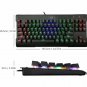 Backlit Waterproof Gaming Keyboard Mechanical Mechanical Anti-ghosting Black