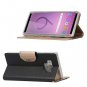 Galaxy Note 9 Wallet Case Folding Kickstand Card Slots MIrror Wristlet Black