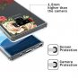 Samsung Galaxy Note 9 Case Flexible TPU Women Shock Absorption Floral Slim Red