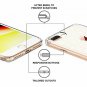 iPhone 8 Plus Case White Henna Mandala Floral TPU Bumper Cover Clear Ultra Slim