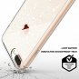 iPhone 8 Plus Case White Henna Mandala Floral TPU Bumper Cover Clear Ultra Slim