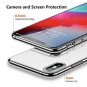iPhone Xs Max Case (2018) Soft TPU Thin Cover Transparent Edge Crystal Clear