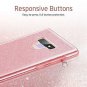 Samsung Galaxy Note 9 Glitter Case Sparkle Bling Three Layer Durable Rose Gold