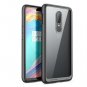 OnePlus 6 Protective Case Hybrid Sleek Transparent Back Cover Slim Fit Black
