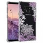 Samsung Galaxy Note 9 Silicone Case Rubber Soft Flexible Durable Purple Flower