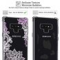 Samsung Galaxy Note 9 Silicone Case Rubber Soft Flexible Durable Purple Flower