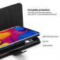 LG V40 Thinq Case Wallet Cover Flip TPUPU Leather Case with Kickstand Black