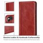 Google Pixel 2 Wallet Case Kickstand Genuine Leather Card Slots Magnetic Closure