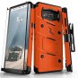 Galaxy Note 8 Case Kickstand Screen Protector Military Grade Drop Tested Orange