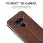 LG V40 Thinq Case Cover Flip TPUPU Leather Case with Kickstand, MultiFunction