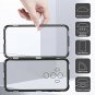 Huawei Mate 10 Pro Case ZHIKE Magnetic Adsorption Case Metal Frame Tempered Glas