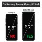 Samsung Galaxy S9 Plus Silicone Skin Case Soft Flexible TPU Blue Flower Clear
