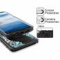Samsung Galaxy S9 Plus Silicone Skin Case Soft Flexible TPU Blue Flower Clear