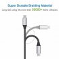 iXCC 5Pack USB C Cable Nylon Braided USB Type C to USB A 2.0 Data Sync and Charg