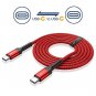 USB C to USB C Cable 3A 6.6ft 2Pack JSAUX USB Type C Fast Charging Braided Charg