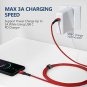 USB C to USB C Cable 3A 6.6ft 2Pack JSAUX USB Type C Fast Charging Braided Charg