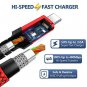 USB C to USB C Cable 3A 6.6ft 2Pack JSAUX USB Type C Fast Charging Braided Charg