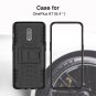 OnePlus 6T Case TPU Shock Absorption Technology Raised Bezels Kickstand Black