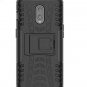 OnePlus 6T Case TPU Shock Absorption Technology Raised Bezels Kickstand Black