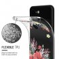 Google Pixel 3 XL Case TPU Slim Shockproof Lightweight with Flower Clear New