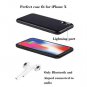 iPhone X Extended Battery Charging Case 3300mAh High Capacity Long Life Black