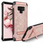 Samsung Galaxy Note 9 Case Glitter Sparkle Shockproof Women Slim Shiny Rose Gold