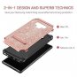 Samsung Galaxy Note 9 Case Glitter Sparkle Shockproof Women Slim Shiny Rose Gold