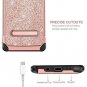Samsung Galaxy Note 9 Case Glitter Sparkle Shockproof Women Slim Shiny Rose Gold