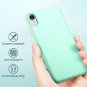 iPhone XR Soft Case Scratch Resistance Liquid Silicone Cover Perfect Grip Mint