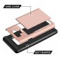 Samsung Galaxy Note 9 Wallet Case Card Holder Anti Scratch Soft Rubber Rose Gold