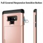 Samsung Galaxy Note 9 Wallet Case Card Holder Anti Scratch Soft Rubber Rose Gold