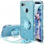Google Pixel 2 XL Glitter Case Women Girls Diamond Kickstand Anti Scratct Blue