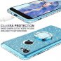 Google Pixel 2 XL Glitter Case Women Girls Diamond Kickstand Anti Scratct Blue