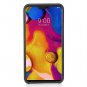 LG V40 ThinQ Hybrid Image Hard Case Tempered Glass Screen Protector Marble