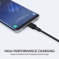 AUKEY USB C Cable 6ft Fast Charge 2 Pack Durable Flexible Braided Nylon Type C