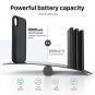 iPhone XS Battery Case 6000mAh Portable Charger Lightning Earphone Slim Black