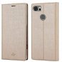 Google Pixel 2 XL Wallet Case PU Leather Card Slots Kickstand TPU Bumper Gold