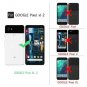 Google Pixel 2 XL Case Moving Quicksand HD Screen Protector Hybrid TPU Blue