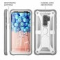 Samsung Galaxy S9 Plus Case With Kickstand Built-in Screen Protector White Gray
