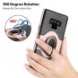 Samsung Galaxy Note 9 Case Ring Holder Shockproof Dual Layer Slim Fit Rose Gold