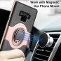 Samsung Galaxy Note 9 Case Ring Holder Shockproof Dual Layer Slim Fit Rose Gold