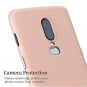 OnePlus 6 Case Smooth Finish Non Slip Anti Scratch Hard Shell Slim Fit Rose Gold