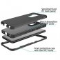 LG G7 Case Full Body Protective TPU Soft Hard Shell Durable Armor Slim Black