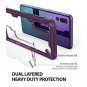 Huawei P20 Pro Case Ergonomic Design Shock Absorbent Hard PC Transparent Purple